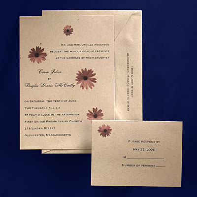 Country Creations your wedding specialist Wedding invitations 